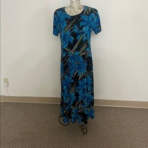 🩷5/$25 #102  Jostar Patterned Fabric Floral Maxi dress size 14/16 with stretch